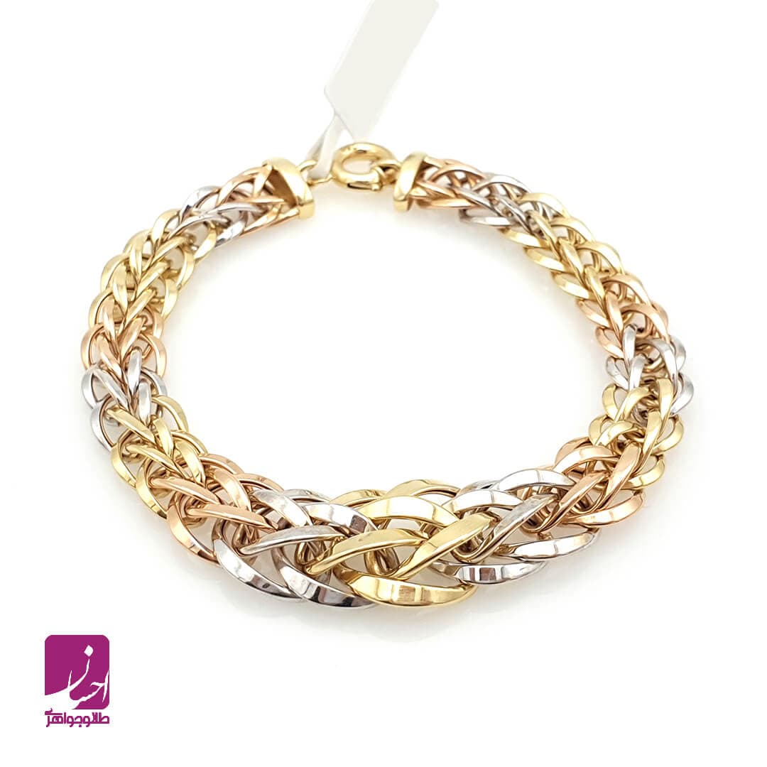 دستبند طلا بافتی روشنز از (تولید کننده)
