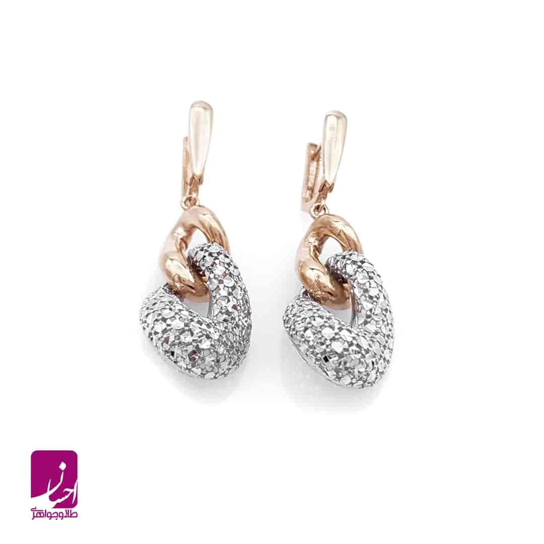 طلا گوشواره تراش دار